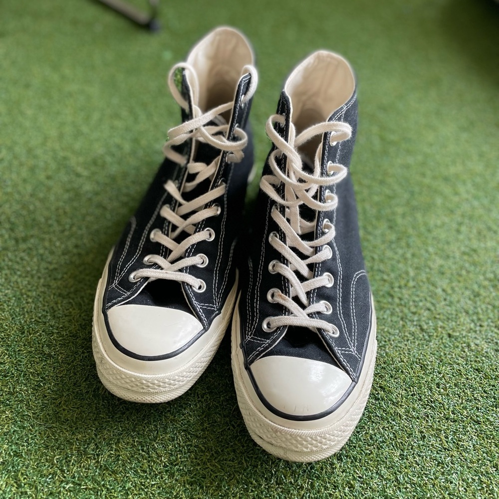 Black Hi top Converse 70